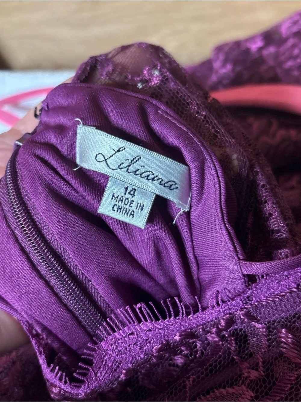 Liliana Sleeveless Purple Lace Sheath Dress - Picture 8 of 8